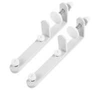 MOKKHNB Soportes Soporte de Mesa de Hierro Blancos 2 Diseño Versátil y Resistente al Desgaste para Tablero Perforado de Sobremesa para Expositor de Tableros Perforados
