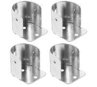 MOKKHNB Soportes y Soporte para Acero Barra de Cortina 4 Inoxidable Plata Instalación Fácil Resistente para Barra Lateral para Oficinas Hoteles