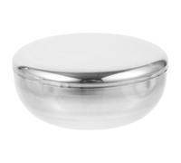 MOKKHNB Taza de Afeitar Duradera de Acero Inoxidable para Hombre, Bol Portátil y Elegante para Jabón de Afeitar, Adecuado para Afeitado Diario