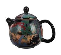 MOKKHNB Tetera de Cerámica Tetera China Diseño de Dragón Vintage Fácil de Limpiar y Multifuncional Estilo Retro y Estética Clásica para Camping