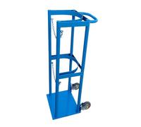 MOKLYF Carretilla de Transporte de oxígeno, Soporte para Tanque de oxígeno, Carrito rodante para Tanque de oxígeno, Organizador de cilind(Azul-27 cm/10,63 Pulgadas