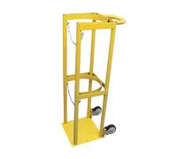 MOKLYF Carretilla de Transporte de oxígeno, Soporte para Tanque de oxígeno, Carrito rodante para Tanque de oxígeno, Organizador de cilind(Amarillo-27 cm/10,63 Pulgadas