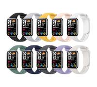 MoKo 10 Pack Correas Compatible con Redmi Watch 5/Redmi Watch 4/Xiaomi Smart Band 9 Pro/8 Pro, Pulsera Deportiva de Repuesto de Silicona Suave para Mujeres Hombres, Multicolores