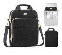 MoKo 13-14” Funda para portátil, para el Nuevo Mac Air/Pro de 13”, MacBook Pro M4/M3/M2/M1 de 14 Pulgadas y Surface Laptop de 13,8 Pulgadas, Maletín Puffy para portátil con asa y Correa, Negro