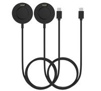 MoKo 2Pack Base de Carga Reloj,1M/3,3Ft USB-C Cable,Base de Carga Magnética Compatible con Garmin Fenix 7/7 Pro/7S/7S Pro/7X/7X Pro/6/6X/6S/5/5 Plus/5X/5X Plus/5S/Forerunner 965/945/645/Instinct,Negro