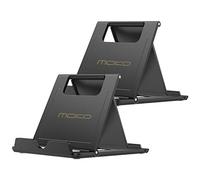 MoKo Soporte para Tableta/Móviles 4-11", 2 PZS Titular de Escritorio para iPhone 16/Pro/Pro MAX/Plus, iPhone 15/Pro/Pro MAX/Plus, iPhone 14/Pro/Pro MAX/Plus, iPhone 13/Pro/Pro MAX/Plus, Negro
