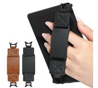 MoKo 2 PC Correa Manual de Seguridad para la Tableta de Fire de 6-8 "Kindle Ereaders-Kindle/Kobo/Voyaga/Lenovo/Sony E-Book, Boqueta, Versátile Versátil con Correa para la Mano, Negro Cruzado+Marrón