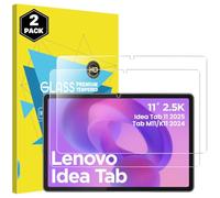 MoKo Pack de 2 Protectores de Pantalla para Lenovo Idea Tab 11" 2025 / Tab M11, Vidrio Templado, HD Transparente, Dureza 9H, Sin Burbujas, Resistente a Arañazos, para Tab K11 / Idea Tab 11 Pulgadas