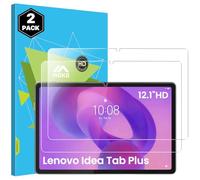 MoKo 2 Piezas Protector Pantalla para Lenovo Idea Tab Plus 12,1" 2025/Tab K12, Cristal Vidrio Templado Film Película Protectora Dureza 9H Transparencia HD, Alta Definición, Sin Burbujas, Anti-Arañazos
