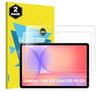MoKo 2 Piezas Protector Pantalla para Samsung Galaxy Tab S10 Lite/S10 FE/S9 FE 5G 10.9" y S11/S9 11", Cristal Templado 9H, HD Transparente, Protección Antirayaduras, Alta Sensibilidad