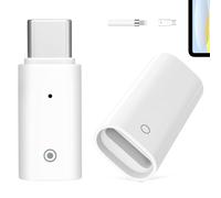 MoKo 2 PZS Adaptadores, Convertidor de Cargar para iPencil 1ª Gen, Adaptador Tipo-C Macho a Hembra y Conector Hembra-Hembra, Conector de Carga para iPad 10ª Gen, Apple Pencil Accesorios, Blanco