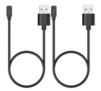 MoKo 2 PZS Cargador Compatible con Xiaomi Smart Band 9/9 Pro/9 Active/8/8 Pro/8 Active/Redmi Watch 5/5 Active/5 Lite/4/3 Active/Redmi Smart Band 2, Base de Carga con Cable de Carga USB de 100CM, Negro