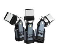 Moko 240W Adaptador USB C de 90 Grados - Tipo C en Ángulo Recto, 3 Piezas