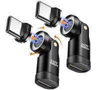 MoKo 240W USB C Adaptador Magnético, 90° Conector Tipo C Ángulo Recto 2PCS