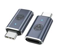 MoKo 2PZS Adaptador Lightning a USB C, Adaptador iPhone a Tipo C para 15/16 Pro/16 Pro Max/16 Plus,iPad,Galaxy S24/S23,Carga Rápida/Transferencia Datos, NO para Auriculares/Audio/OTG, Gris 35W