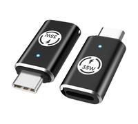MoKo 2PZS Adaptador Lightning a USB C, Adaptador iPhone a Tipo C para 15/16 Pro/16 Pro Max/16 Plus,iPad,Galaxy S24/S23,Carga Rápida/Transferencia Datos, NO para Auriculares/Audio/OTG, Negro 35W