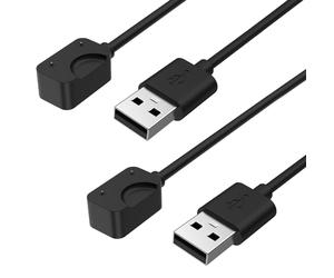 MoKo 2PZS Cargador Compatible con Samsung Galaxy Fit 3, Base de Carga Magnética con Cable de Carga USB de 1 M, Negro