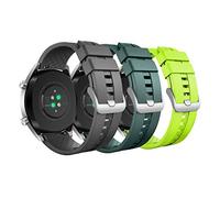MoKo 3 Pack Correas Compatible con Huawei Watch GT5/GT5 Pro 46mm/GT4 46mm/GT3/GT3 Pro/GT/GT2/GT2 Pro/GT2e/Watch 4/4 Pro/3/3 Pro, 22mm Pulsera Deportiva de Silicona Suave para Hombre Mujer, G/VE/C