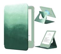 MoKo 360° Funda Giratoria para 6" Libros Electrónicos, Claro de Desmontable Magnético Ajustable Cubierta de Pie Auto Wake/Sleep, No es Compatible con TCL Remarkable Kobo, Pino Verde