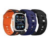 MoKo 3PZS Ocean Correa para Apple Watch Ultra 3/2/1 49mm,S11/S10 46mm,9/8/7 45mm,SE3/SE2/SE/6/5/4 44mm,3/2/1 42mm,Silicona Pulsera Deportiva Correa para Hombres y Mujeres, 3 Piezas B