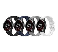 MoKo 4 Pack Correas de Reloj Compatible con Garmin Vivoactive 4/Forerunner 255/255 Music/745/Venu 2/First Avenger/Darth Vader, 22mm Pulsera de Repuesto de Silicona Suave, Multicolor A