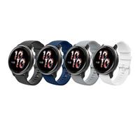 MoKo 4 pulseras compatibles con Garmin Vivoactive 4S/Venu 3S/Venu 2S/Forerunner 265S/255S/255S Music/Vivomove 3S, 18 mm de silicona suave, correa de repuesto para reloj deportivo, multicolor A