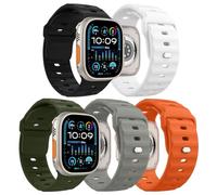 MoKo 5PZS Ocean Correa para Apple Watch Ultra2 49mm 46mm 45mm 44mm 42mm para Hombres y Mujeres,Silicona Pulsera Deportiva Correa para iWatch Serie 10 9 8 7 6 5 4 3 SE Ultra2,Multicolor C