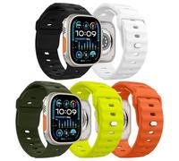MoKo 5PZS Ocean Correa para Apple Watch Ultra2 49mm 46mm 45mm 44mm 42mm para Hombres y Mujeres,Silicona Pulsera Deportiva Correa para iWatch Serie 10 9 8 7 6 5 4 3 SE Ultra2,Multicolor E