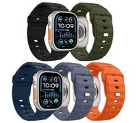 MoKo 5PZS Ocean Correa para Apple Watch Ultra 3/2/1 49mm,S11/S10 46mm,9/8/7 45mm,SE3/SE2/SE/6/5/4 44mm,3/2/1 42mm,Silicona Pulsera Deportiva Correa para Hombres y Mujeres,Multicolor D