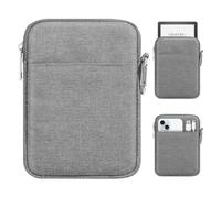 MoKo 6-7" eReader Sleeve Bag para 7" ereaderColorsoft Signature Edition, All-New 6" ereader 11th Gen 2022/10th Gen. 2019/8th Gen. 2016, 6.8" Paperwhite 11th/10th Gen 2021/2018, Gris Claro