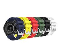 MoKo 6 Pack Correa Deportiva Compatible con Samsung Galaxy Watch 3 45mm/Galaxy Watch 46mm/Gear S3 Frontier/S3 Classic, 22mm Correa de Repuesto de Silicona Suave para Hombre Mujer, Multi Colores C