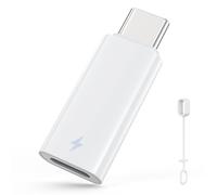 MoKo 60W Adaptador Lightning a USB C Audio, Adaptador Lightning a USB C para Auriculares con Carga Rápida/Transferencia de Datos para iPhone 16e,iPhone 16/15 Pro Max Plus,iPad,No para OTG/Lavalier Mic