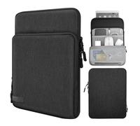 MoKo 8-9 Pulgada Funda Protectora Compatible con iPad Mini 6 8.3" 2021, iPad Mini 5/4/3/2/1th 7.9" 2019-2012, Galaxy Tab A7 Lite 8.7" 2021 con Bolsillos Almacenamiento, Bolsa de PU Cuero Hebilla