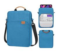 MoKo 9-11" Funda Compatible con Galaxy Tab S9 11" 2023, iPad Pro 11 M2 2022-2018, iPad 10 10,9" 2022, iPad Air 5/4 10,9" 2022, Galaxy Tab S8/A8/A7 2022, iPad 9/8/7 10,2", iPad 9,7, Pavo Real Azul