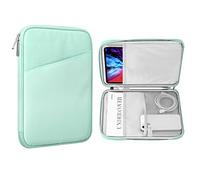 MoKo Funda Protectora 9-11" para iPad Pro 11 M4 2024, 11" iPad Air M2 2024, iPad 10th 10,9 2024/iPad Air 5/4 10,9, Galaxy Tab S9/S8/A8/A7 2022, Menta Verde