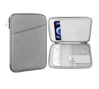 MoKo Funda Protectora 9-11" para iPad Pro 11 M4 2024, 11" iPad Air M2 2024, iPad 10th 10,9 2024/iPad Air 5/4 10,9, Galaxy Tab S9/S8/A8/A7 2022, Gris Claro