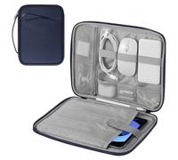 MoKo 9-11" Tablet Funda de Transporte con asa,Acolchada Bolsa de Viaje de protección para el Nuevo 11" iPad Air M3 2025, iPad A16 11 », iPad Pro 11 M4, iPad 10/9/8/7th, Tab S9/S8 11, Índigo