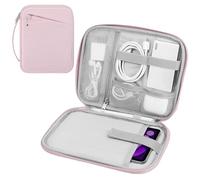 MoKo 9-11" Tablet Funda de Transporte con asa,Acolchada Bolsa de Viaje de protección para el Nuevo 11" iPad Air M3 2025, iPad A16 11 », iPad Pro 11 M4, iPad 10/9/8/7th, Tab S9/S8 11, Rosa