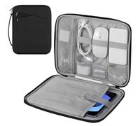 MoKo 9-11" Tablet Funda de Transporte con asa,Acolchada Bolsa de Viaje de protección para el Nuevo 11" iPad Air M3 2025, iPad A16 11 », iPad Pro 11 M4, iPad 10/9/8/7th, Tab S9/S8 11, Negro