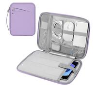 MoKo 9-11" Tablet Funda de Transporte con asa,Acolchada Bolsa de Viaje de protección para el Nuevo 11" iPad Air M3 2025, iPad A16 11 », iPad Pro 11 M4, iPad 10/9/8/7th, Tab S9/S8 11, Morado