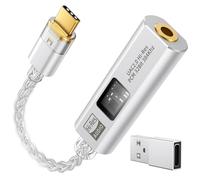 MoKo Adaptador Auriculares USB-C a 3,5mm Jack, DAC Cable Tipo-C a 3,5 Aux