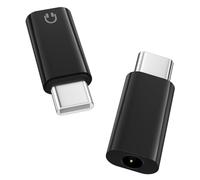 MoKo Adaptador Auriculares USB Tipo C a Audio Aux, Dongle de Conector Auxiliar de 3,5 mm de Tipo C a Auriculares para iPhone 16 15 Pro Max Plus, Galaxy S24 S23 S22, iPad Air/Pro, MacBook, Pixel, Negro