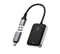 MoKo Adaptador CarPlay Inalámbrico para iPhone 2025, Convierte CarPlay con Cable en Inalámbrico, Adaptador Bluetooth Car Play con Conexión Rápida y Estable para iPhones iOS 10+ y Coches con Car Play