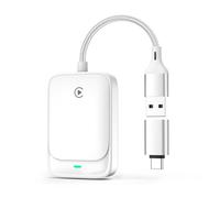 MoKo Adaptador CarPlay Inalámbrico para iPhone 2025, Convierte CarPlay con Cable en Inalámbrico, Adaptador Bluetooth Car Play con Conexión Rápida y Estable para iPhones iOS 10+ y Coches con Car Play