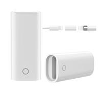 MoKo Adaptador de Carga Cable para Apple Pencil y iPad Pro, Portable Lightning Cargador Cable Conector Convertidor de Cable Hembra a Hembra para Apple iPad Pro Pencil accesorios (2 Pack, Blanco)