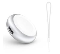 MoKo Adaptador de Cargador USB-C para Apple Watch, Base de Carga Portátil Tipo C Rápida para Apple Watch 11/10/9/8/7/6/5/4/3/2/1/Ultra3/2/1/SE3/2/1 49/46/45/44/42mm Inicio Viajes Oficina, Plata