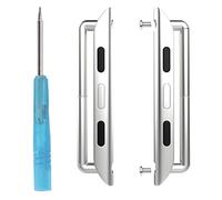 MoKo Adaptador de pulsera compatible con Apple Watch de 41 mm, 40 mm, 38 mm, de metal, para iWatch Series 8, 7, 6, 5, 4, 3, 2, 1 SE, plateado, plata, 38 mm, Exquisito, clásico