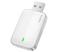MoKo Adaptador Inalámbrico CarPlay para Apple iPhone (2025 actualizado),Mini Adaptador Inalámbrico Car Play para iOS 10+ y Coches con Apple CarPlay,Respuesta Rápida Control Estable Sin Retardo,BlancoP