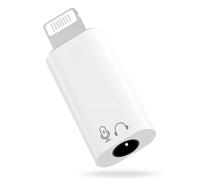 MoKo Adaptador Lightning a Jack 3.5mm DAC Chip para Auriculares Microfóno