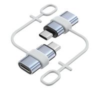 MoKo Adaptador Lightning a USB C, 2 Piezas Adaptador de iPhone a Tipo C para iPhone 16/16 Pro/15 Pro Max/15 Plus, Galaxy S24/S23, iPad, Adaptador USB C a Lightning, NO para Auriculares/OTG, Gris